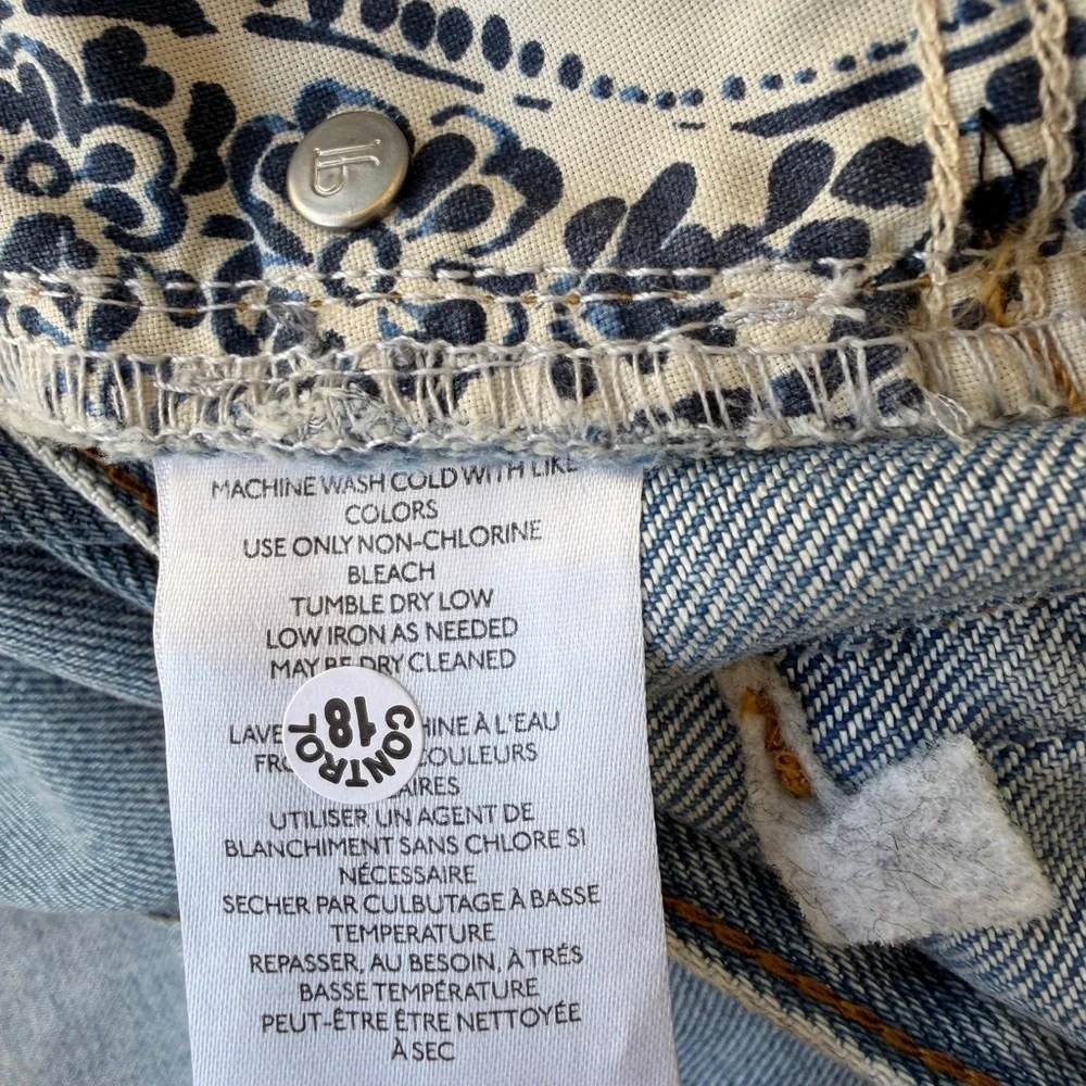 Anthropologie Pilcro Midi Front Slit Denim Maxi Skirt Summer Wash Size 8 NWT - Picture 12 of 12